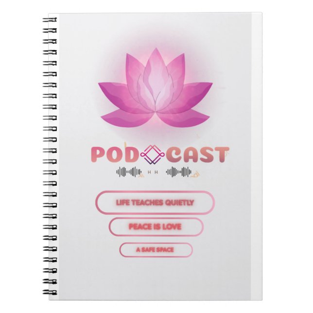 Podcast spread purple notebook (Front)