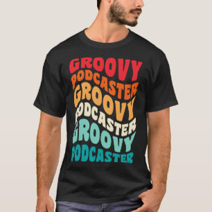 Podcaster Vintage Retro 60s 70s 80s Vibes T-Shirt