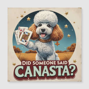 Poddle loves canasta game 