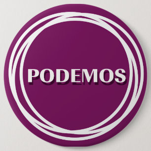 PODEMOS 6 CM ROUND BADGE