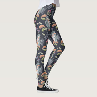 Podenco and Galgo Pretty Navy Yoga  Leggings