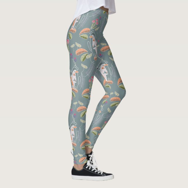 Podenco and Galgo Pretty Yoga Leggings (Right)