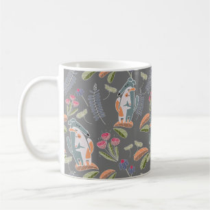 Podenco dog and Galgo Pretty Gray Cartoon Coffee Mug