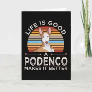Podenco Dog Gift Idea Card