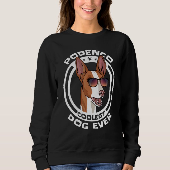 Podenco Ibiza Cool Dog Sweatshirt (Front)