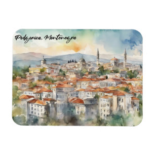 Podgorica Montenegro Panorama View Magnet