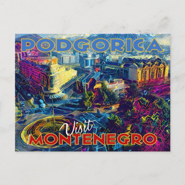Podgorica, Montenegro Postcard (Front)