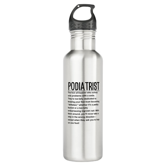 Podiatrist 710 Ml Water Bottle (Front)