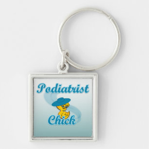 Podiatrist Chick #3 Key Ring