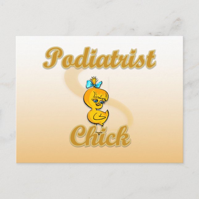 Podiatrist Chick Postcard (Front)