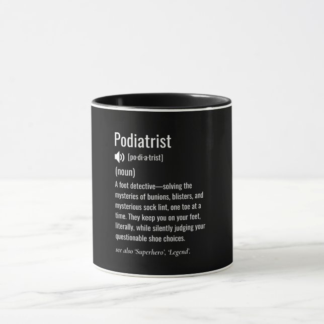 Podiatrist definition mug (Center)