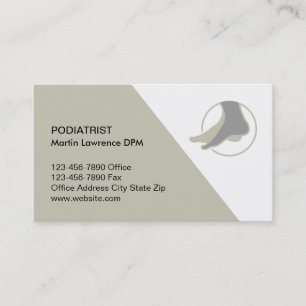 Podiatrist Foot Doctor Medical Business Cards