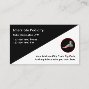 Podiatrist Foot Doctor Modern Business Cards