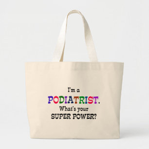 Podiatrist humour large tote bag
