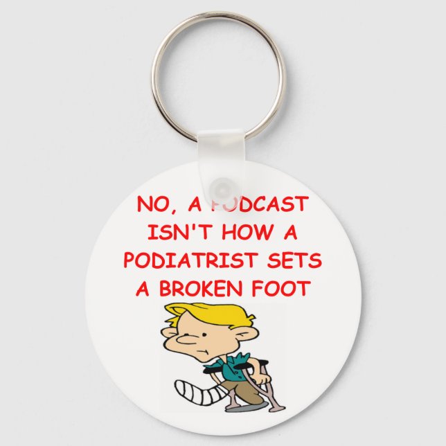 podiatrist key ring (Front)
