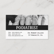 Podiatrist Medical Appointment Business Card