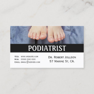 Podiatrist Medical Appointment Feet Business Cards