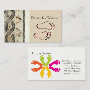 Podiatrist Orthopaedist Surgeon Destiny Destiny'S Business Card