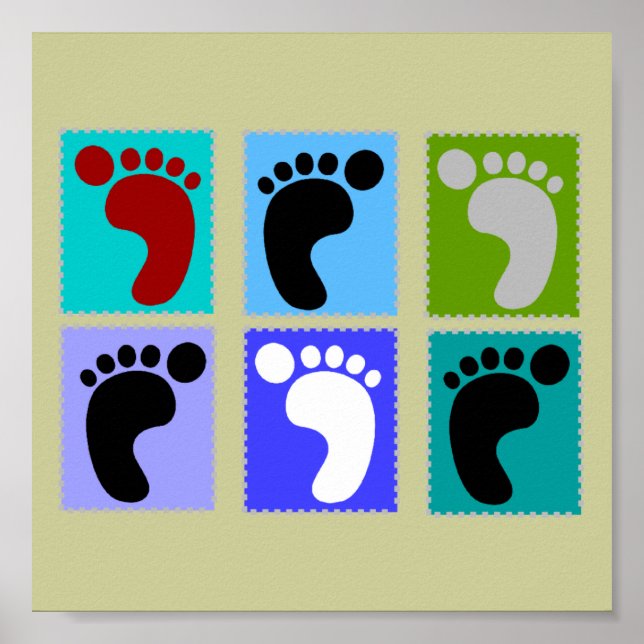 Podiatrist Popart Art Poster (Front)