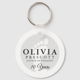 Podiatrist Professional Retirement Keychain