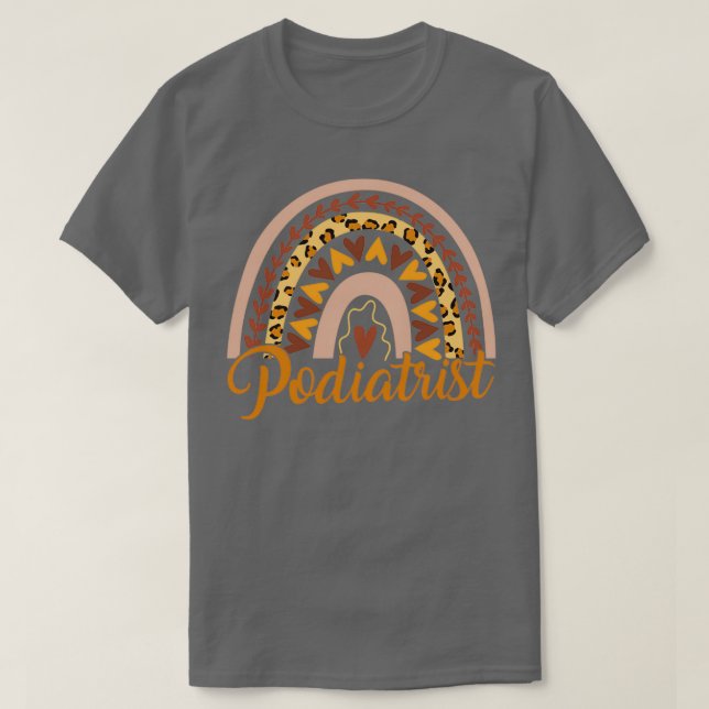 Podiatrist Rainbow T-Shirt (Design Front)