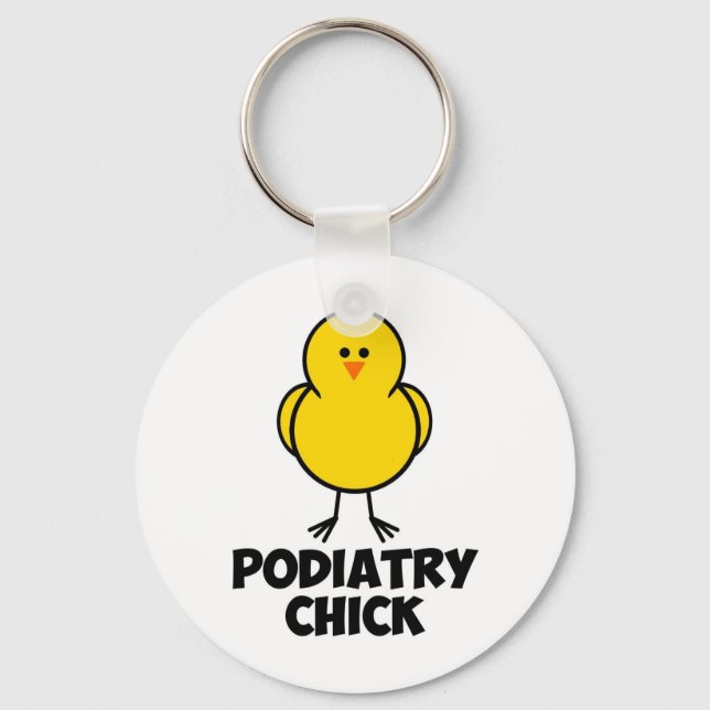 Podiatry Chick Key Ring (Front)