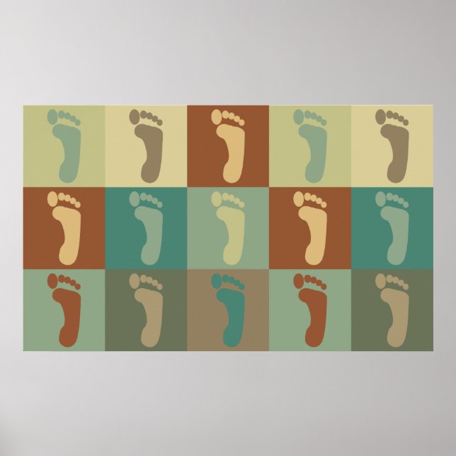 Podiatry Pop Art Poster (Front)