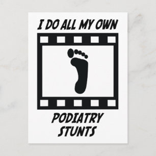 Podiatry Stunts Postcard