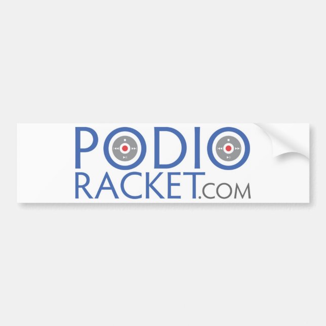 Podioracket Bumper Sticker (Front)