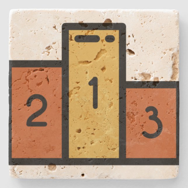 podium stone coaster (Front)
