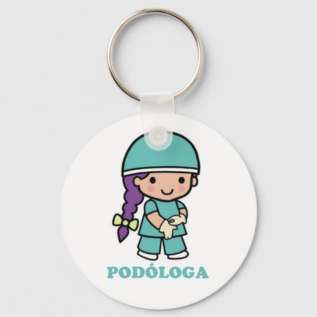 Podologa lyrics key ring (Front)