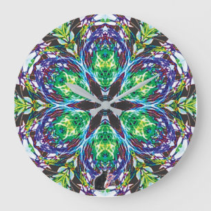 Pods Kaleidoscope Large Clock