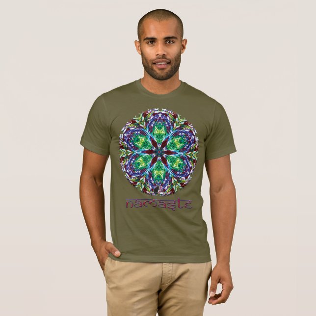 Pods Namaste Kaleidoscope T-Shirt (Front Full)
