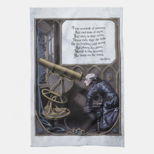 Poe "Evening Star" Victorian Tea Towel