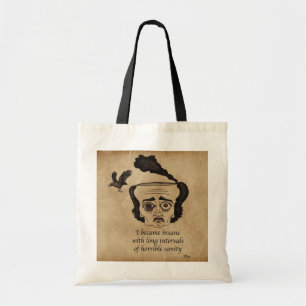 Poe insane tote bag