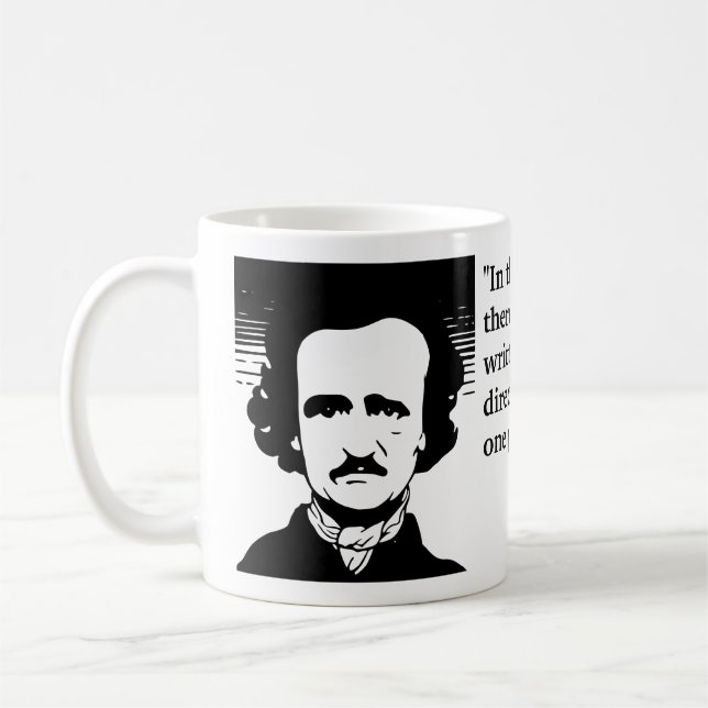 Poe Quote on Writing Short Stories Coffee Mug (Left)