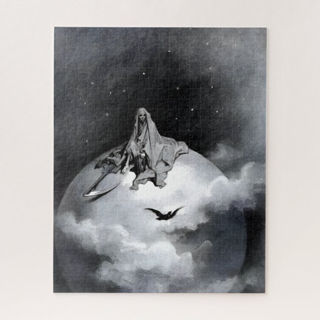 Poe Raven Illustration by Gustave Dore Jigsaw Puzzle (Vertical)