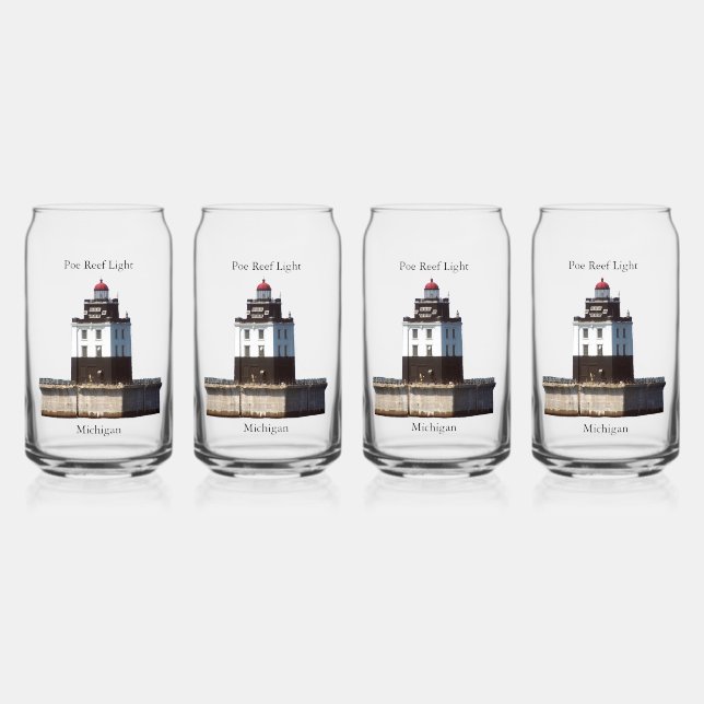 Poe Reef Light can glass (Front)