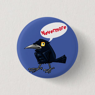Poe’s Raven 3 Cm Round Badge