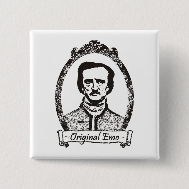 Poe: The Original Emo 15 Cm Square Badge (Front)