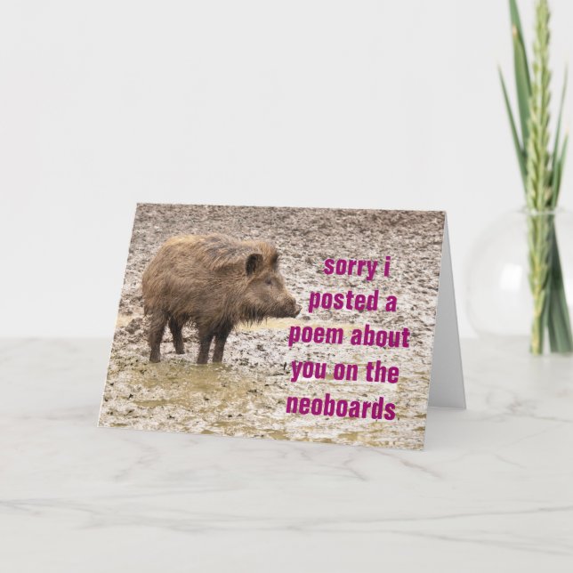 poem apology card (Front)