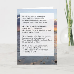 Poem - Be Still Card