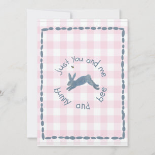 Poem Bunny Bee Bunnies Bees Baby  Invitation