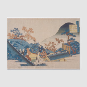 Poem by Teishin Kō (Fujiwara no Tadahira) Tissue Paper