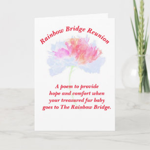 Poem: Comfort For Pet Loss; FL, Folded Card