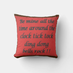 Poem for a loved one mixed colours fancy script    cushion