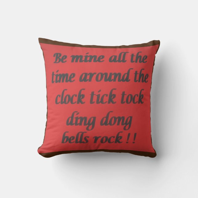 Poem for a loved one mixed colours fancy script    cushion (Front)