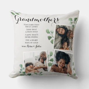 Poem for Grandma Grammy Nana from Grandkids Photo Cushion