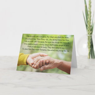 Poem Grandmother Grandma Grandchild Inspirational  Card