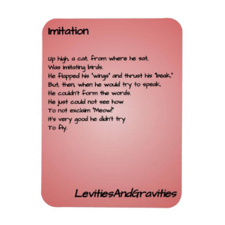 Poem Kitchen Magnet - Imitation